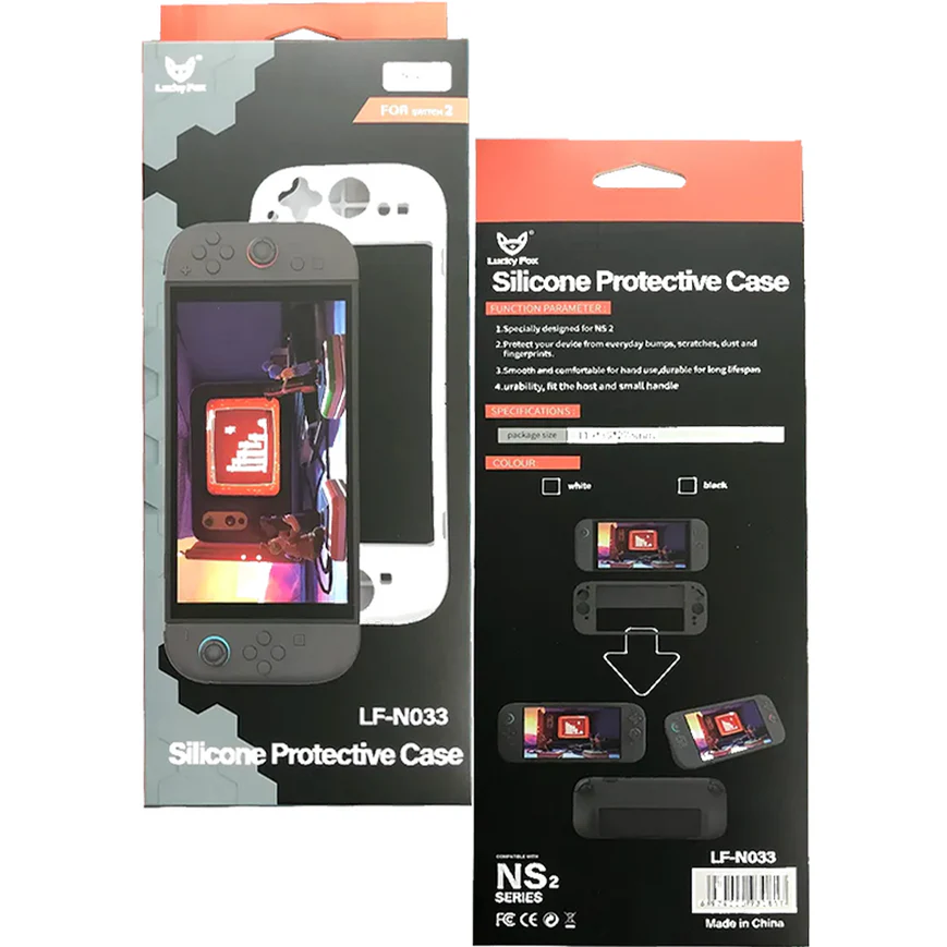 Lucky Fox Silicon Protective Case for Nintendo Switch 2 Lucky Fox Silicon Protective Case for Nintendo Switch 2